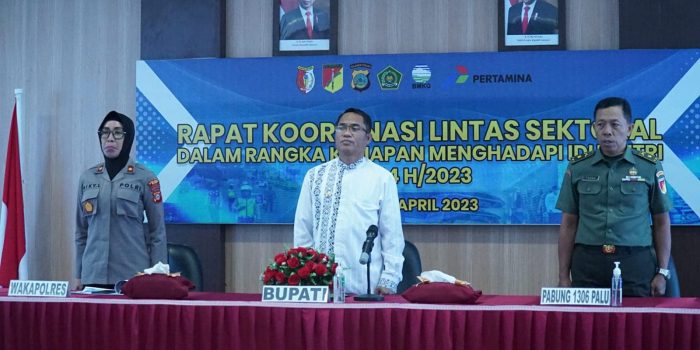 Wabup Sigi Hadiri Video Conference Rakor Lintas Sektoral