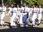 gerak jalan Peringati Hardiknas, Disdikbud Parimo Gelar Lomba Gerak Jalan