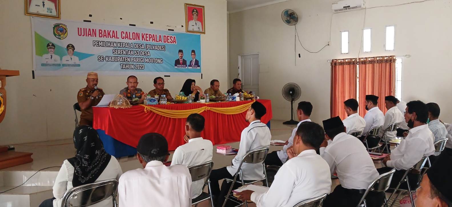 58 Bakal Calon Kepala Desa di Parimo Jalani Tes Tertulis