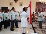 Bupati Kukuhkan PAW Personalia PBVSI Parimo periode 2021-2025.