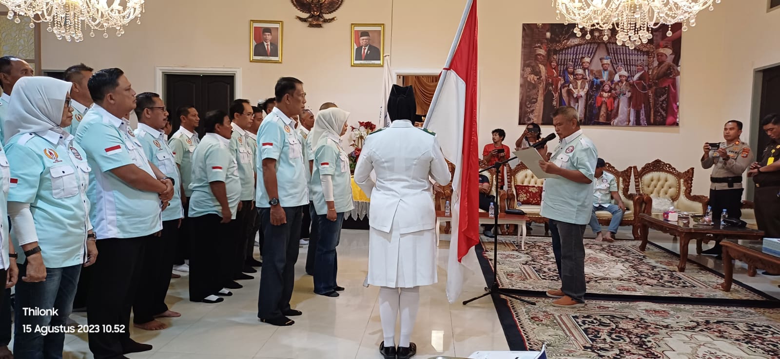 Bupati Kukuhkan PAW Personalia PBVSI Parimo periode 2021-2025.