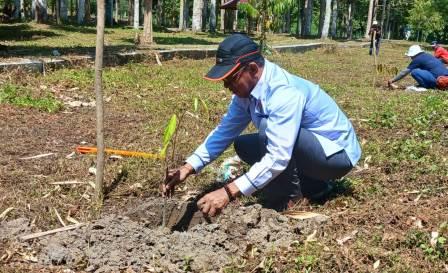 Rangkaian Kejurnas Panjat Tebing di Parimo, FPTI Tanam Bibit Durian dan Manggrove
