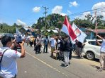 Personel Gabungan TNI/Polri Kawal Pawai Kirap Pemilu 2024