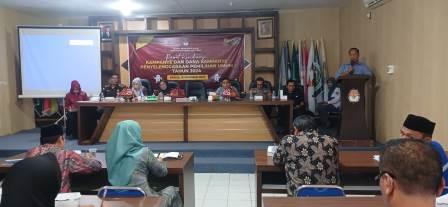 Jelang Tahapan Kampanye Pemilu 2024, KPU Parimo Gelar Rakor dan Dana Kampanye