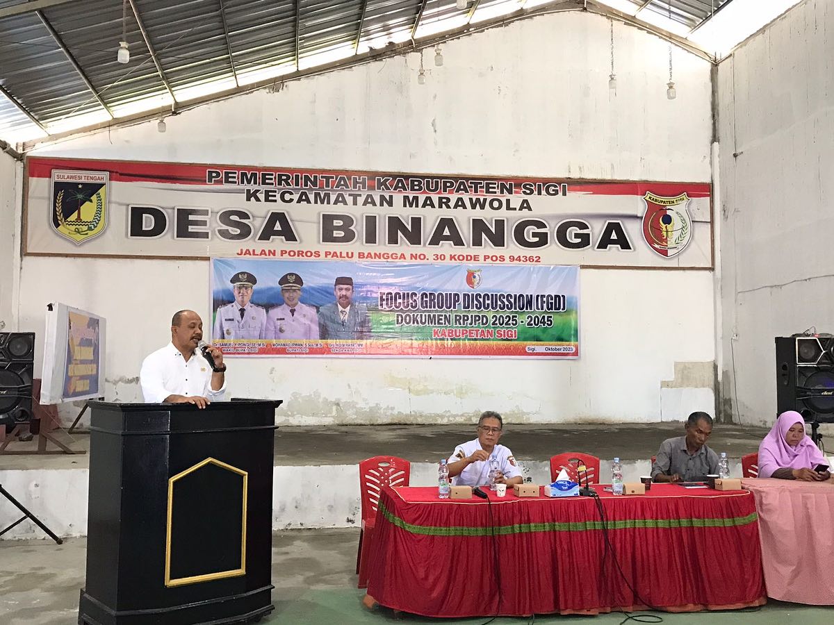Pemkab Sigi Gelar FGD RPJPD 2025 – 2045