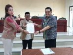 DPRD Parimo Setujui Raperda PDRD Menjadi Perda