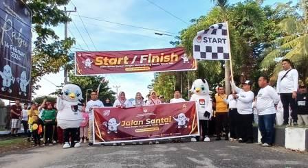 KPU Parimo Sosialisasikan Pemilu Melalui Jalan Santai