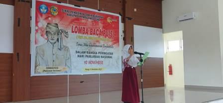 Lomba Cipta dan Baca Puisi Digelar Memperingati Hari Pahlawan di Parimo