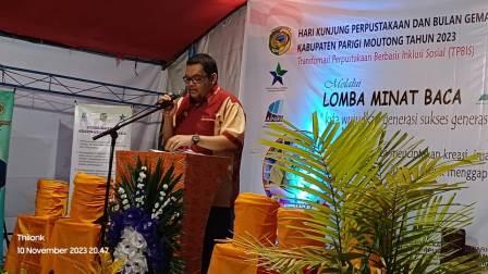Pj Bupati Parimo : Perpustakaan Gudang Ilmu yang Harus Dikembangkan