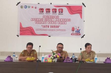 Pemkab Parimo Ajak Masyarakat Aktif Menggunakan Aplikasi Satu Darah