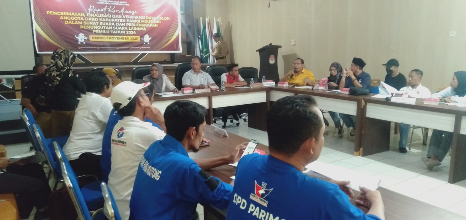 KPU Parimo Gelar Rakor Bersama Parpol