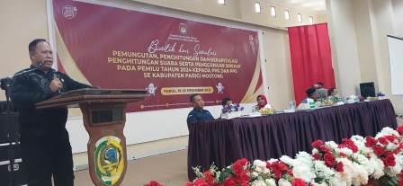 KPU Parimo Gelar Bimtek Pungut Hitung Suara dan Kenalkan Sirekap Kepada PPK - PPS