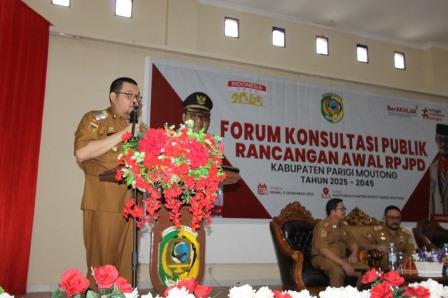Pj Bupati Parimo Buka Forum Konsultasi Publik Rancangan Awal RPJPD Tahun 2025-2045