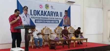 Upaya Percepatan Penurunan Stunting Tahun 2024, Pemkab Parimo Gelar Lokakarya II