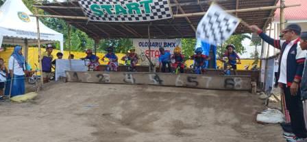 Kejuaraan Balap Sepeda Mini Cross Lentera BMX 21 Piala Pj Bupati Parimo Dimulakan