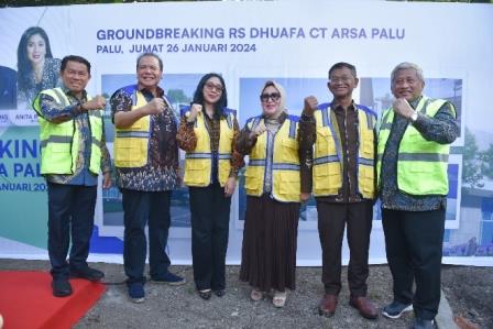 Gubernur Sueng Hadiri Groundbreaking RS CT. Arsa Palu