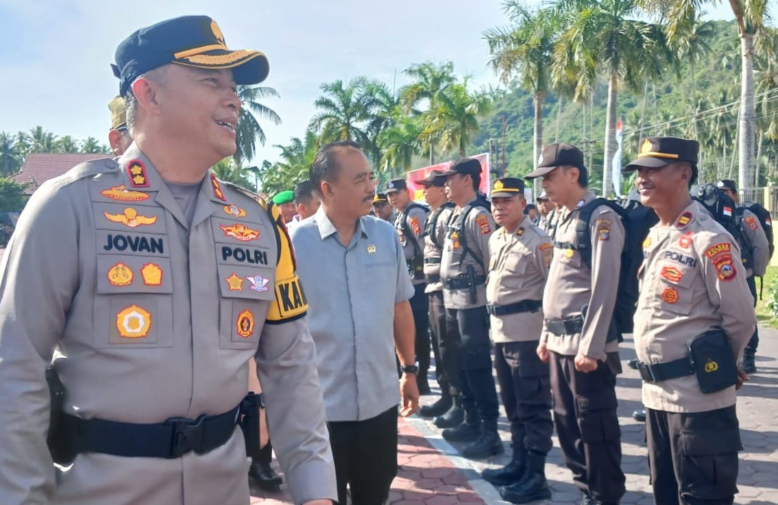Kapolres Parimo ke Personel PAM TPS: Hindari Sikap Arogan