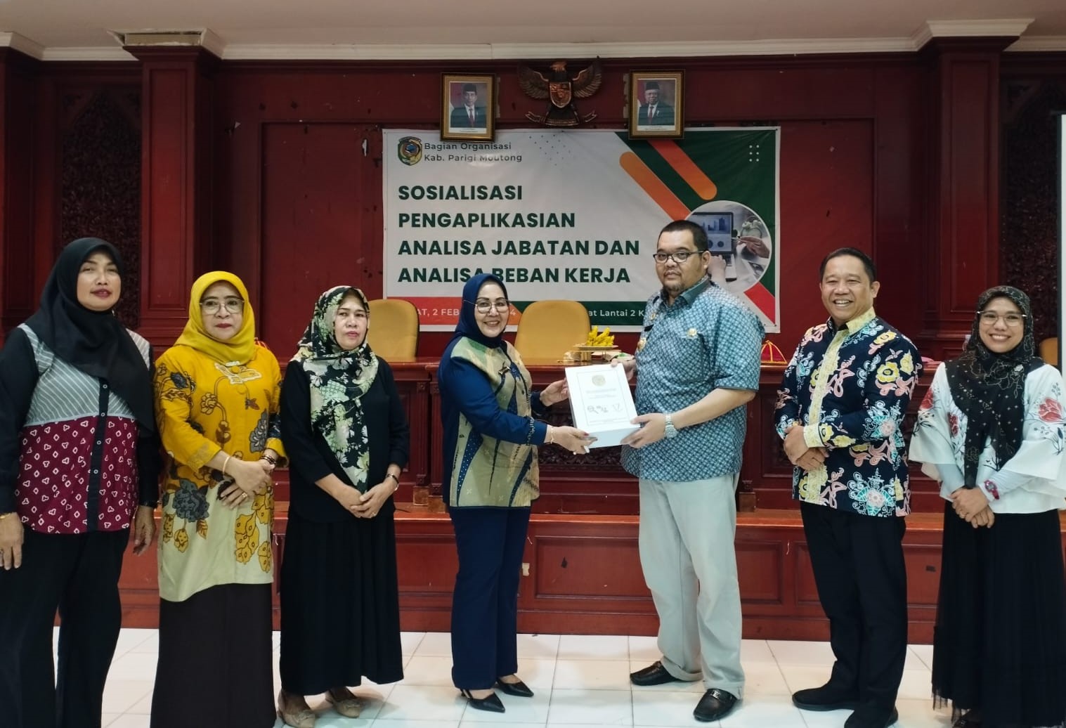Pemda Parimo Sosialisasikan Pengaplikasian Analisis Jabatan dan Analisa Beban Kerja