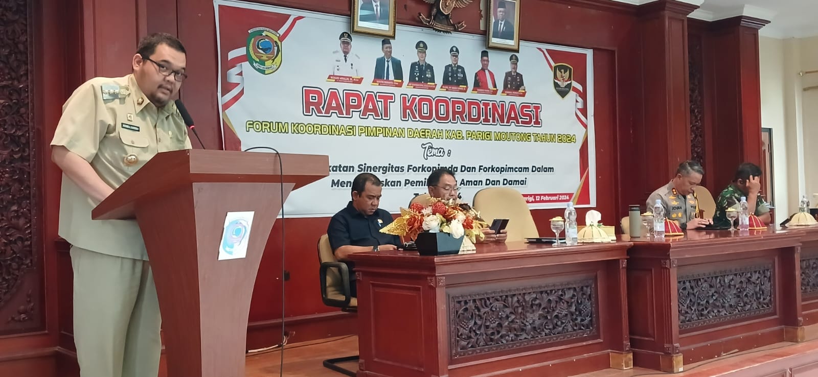 Jelang Pemilu, Pemda Parimo dan Forkopimda Gelar Rakor