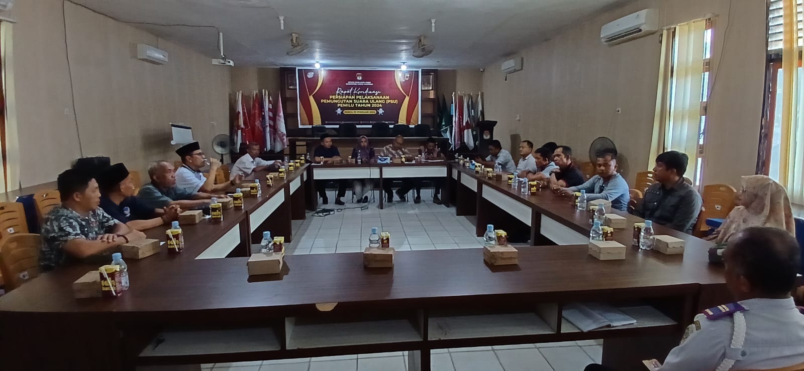 Jelang PSU di Tiga TPS, KPU Parimo Gelar Rakor