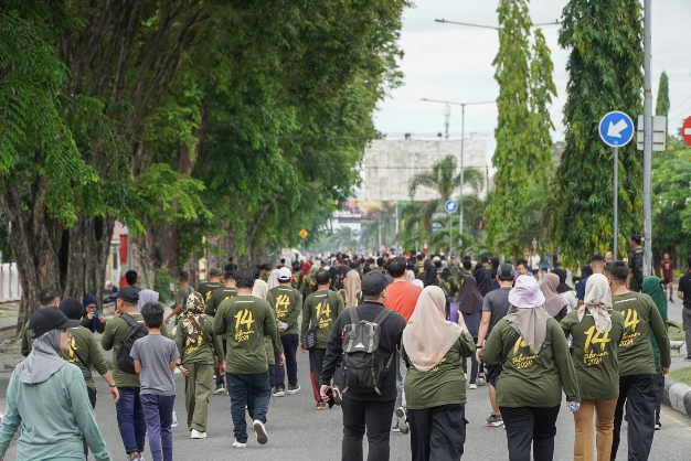 Jelang Hari Pemilihan, KPU Sulteng Gelar Jalan Santai