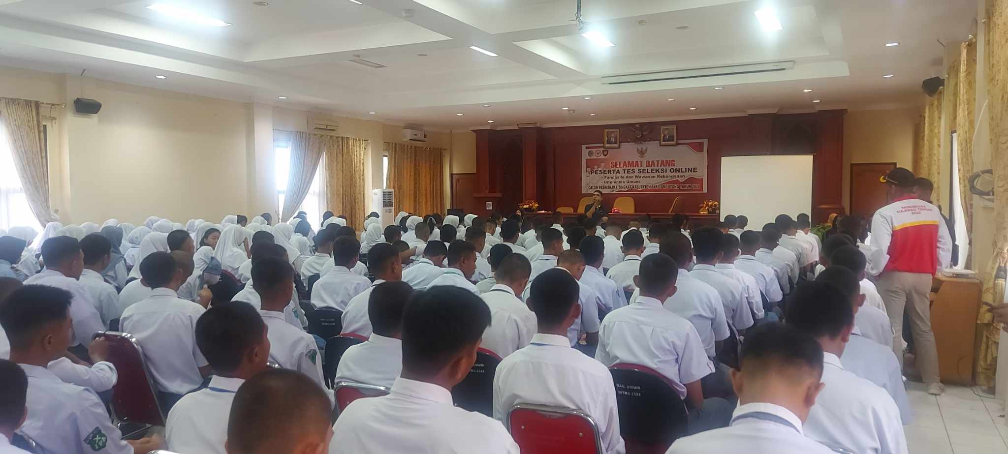 Calon Paskibraka Parimo Ikuti Tes Seleksi Online