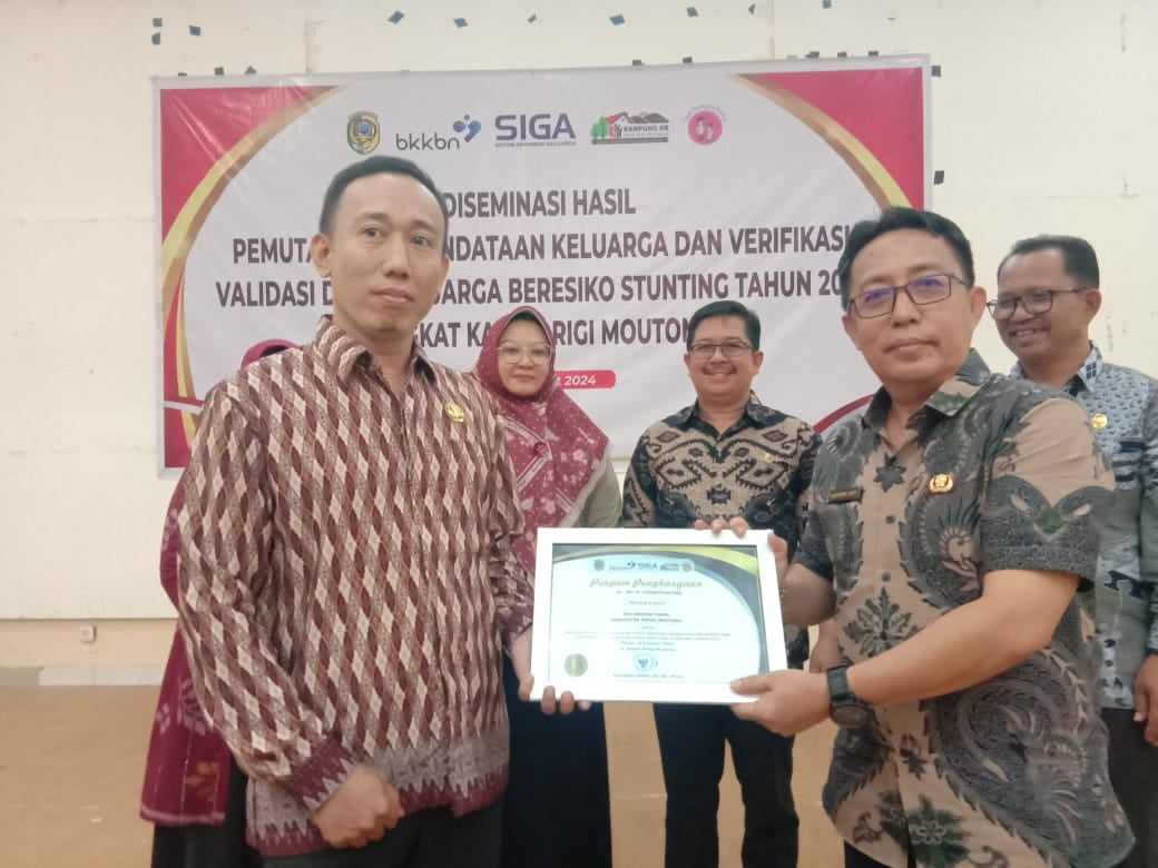 DP3AP2K Parimo gelar kegiatan Desiminasi Hasil Pemutakhiran Pendataan Keluarga dan Verifikasi Validasi Data Kelurga Beresiko Stunting