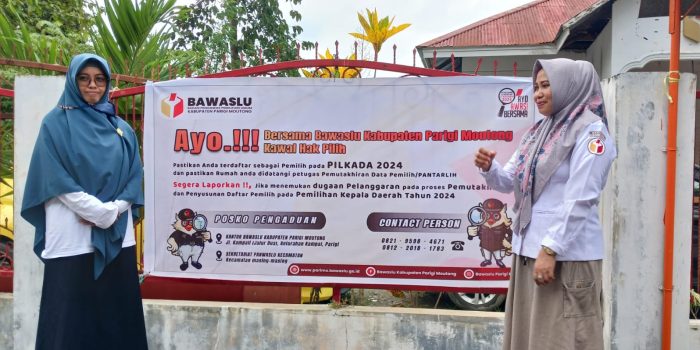 Bawaslu Parimo  Launching Posko Kawal Hak Pilih Jelang Pilkada 2024