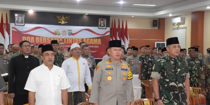 Polda Sulteng Ikut Doa Bersama Lintas Agama Mabes Polri Sambut Hari Bhayangkara