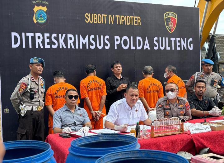 Polda Sulteng tetapkan Dirut dan Komisaris PT. GPS tersangka PETI di Morowali Utara