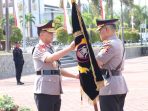 Serah Terima Pataka Wira Dharma Brata Warnai Pergantian Kapolda Sulteng