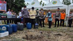 Polres Parimo Musnahkan Ratusan Liter Miras Hasil Operasi Pekat Tinombala 2026