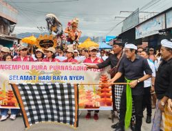 Bupati Parimo Lepas Pawai Ogoh-Ogoh di Tolai, Ajak Warga Perkuat Toleransi