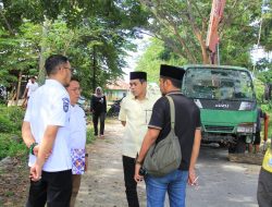 Bupati Parimo Turun Langsung, Penebangan Pohon Dipercepat