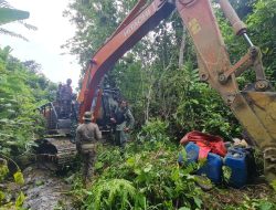 Satgas PHL di PETI Alo’o Diwarnai Lemparan Batu,Sejumlah Barang Bukti Diamankan