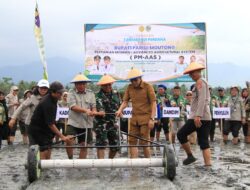 Bupati Parimo Pimpin Langsung Penanaman Padi Modern Berbasis Teknologi PM-AAS
