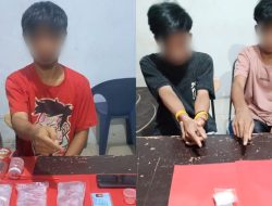 Satresnarkoba Polres Parimo Ringkus Tiga Pria Diduga Pengedar Sabu