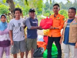 Ringankan Beban Korban Kebakaran, BPBD Parimo Salurkan Bantuan Logistik